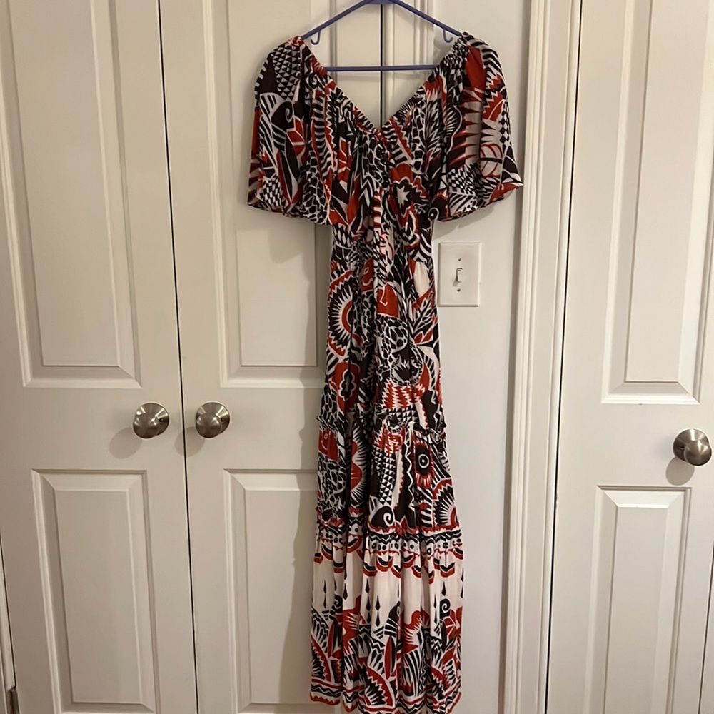 Anthropologie Tiered Maxi Dress